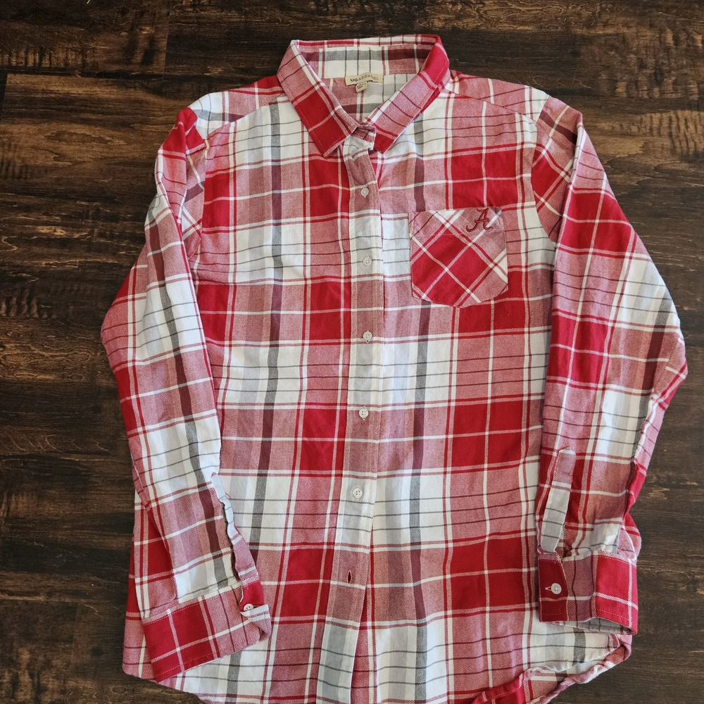 Alabama  Crimson Tide Women’s Flannel Shirt Size L